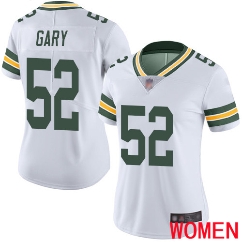 Green Bay Packers Limited White Women #52 Gary Rashan Road Jersey Nike NFL Vapor Untouchable